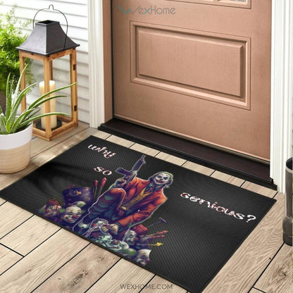Horror Movie Why So Serious Joker Weapons On Clown Heads Home Decor