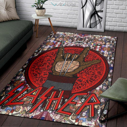 Horror Movie Freddy Krueger Slasher Horror Villains Area Rug Home Decor