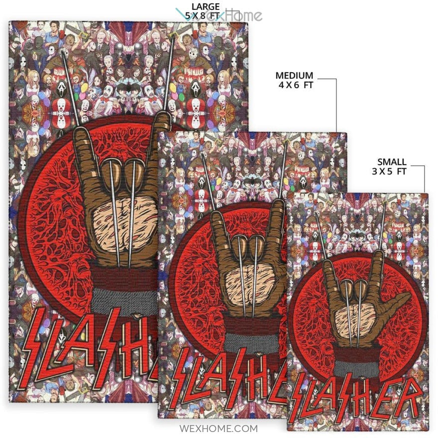 Horror Movie Freddy Krueger Slasher Horror Villains Area Rug Home Decor