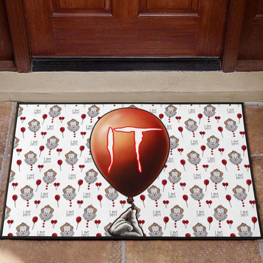 Horror Movie IT Balloon Pennywise Patterns Door Mat Home Decor