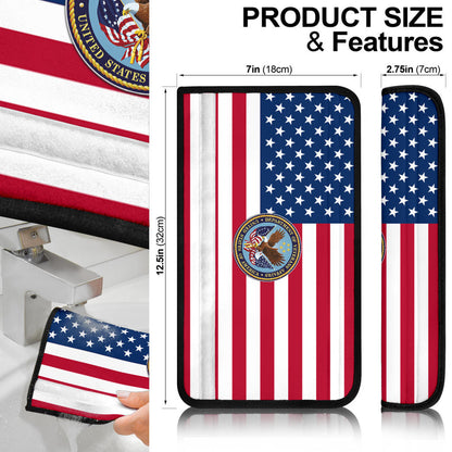 US Independence Day Bald Eagle Veteran Affairs Fourth Of July Seat Belt Covers