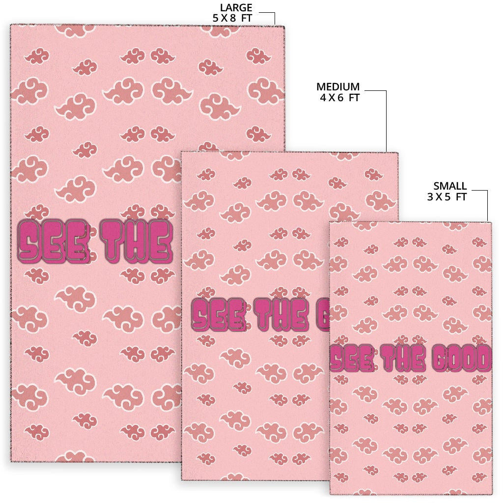 See The Good Akatsuki Pink Cloud Patterns Area Rug Home Decor