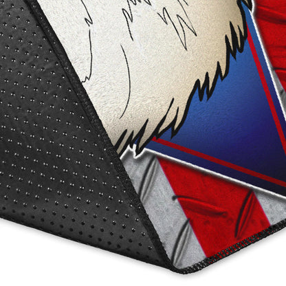 US Independence Day America's Navy Eagle Head On US Steel Flag Area Rug Home Decor