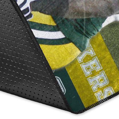 Green Bay American Football Packers Ahman Green 30 Lightning Rugby Ball Area Rug Home Decor