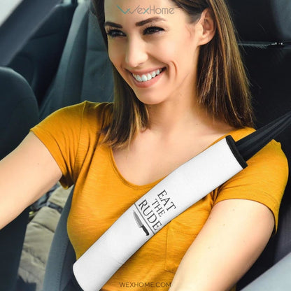 Horror Movie Eat The Rude Deer Animal Big Antlers Seat Belt Covers