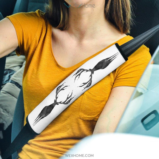 Horror Movie Eat The Rude Deer Animal Big Antlers Seat Belt Covers