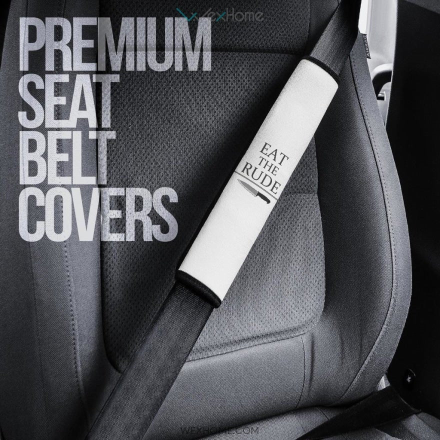 Horror Movie Eat The Rude Deer Animal Big Antlers Seat Belt Covers