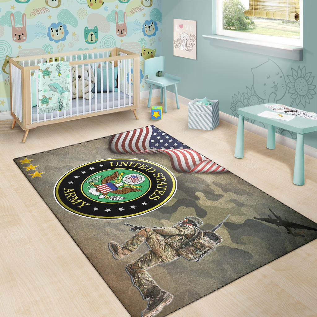 US Independence Day Eagle Flying Love US Independence Day Strength Freedom Area Rug Home Decor