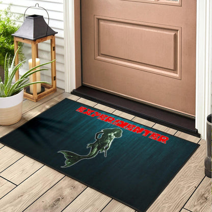 Horror Movie Mermaid Experimenter With Knife Door Mat Home Decor