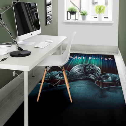 Horror Movie Insane Doctor Ready For Surgery Area Rug Home Decor