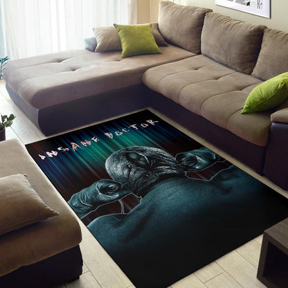 Horror Movie Insane Doctor Ready For Surgery Area Rug Home Decor