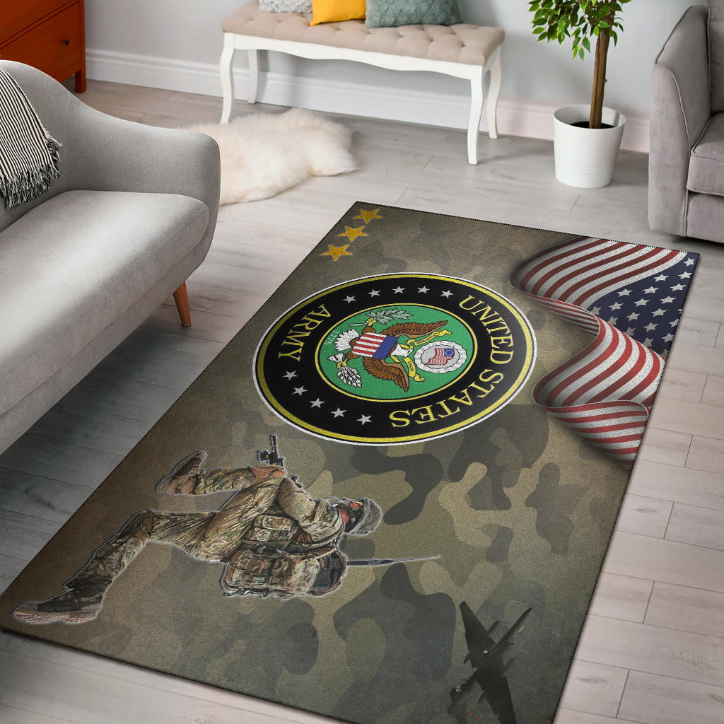US Independence Day Eagle Flying Love US Independence Day Strength Freedom Area Rug Home Decor