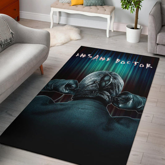 Horror Movie Insane Doctor Ready For Surgery Area Rug Home Decor
