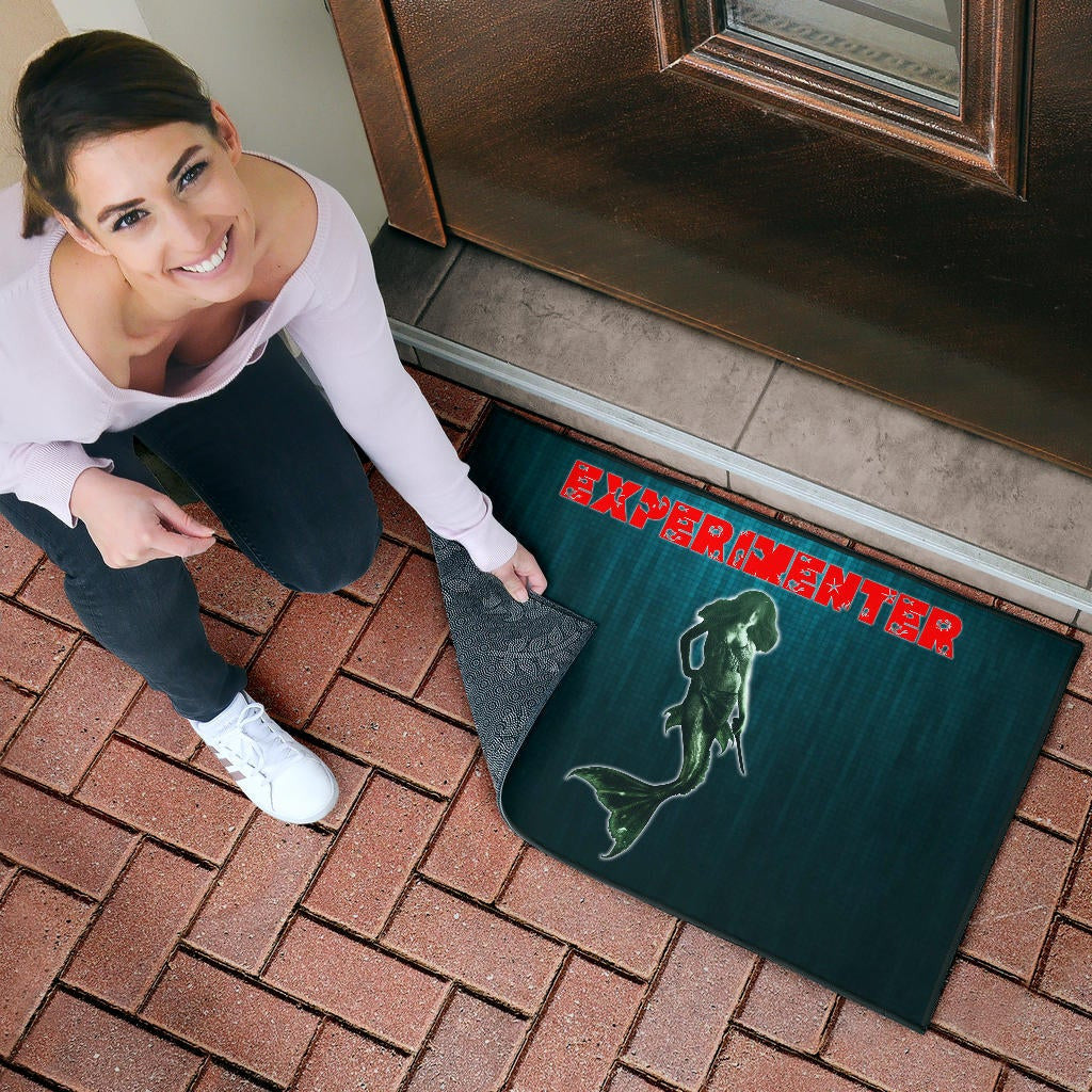 Horror Movie Mermaid Experimenter With Knife Door Mat Home Decor