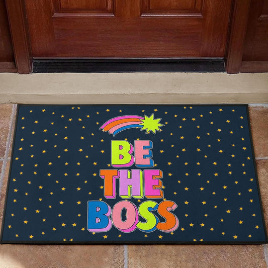 Be The Boss Colorful Star Tiny Patterns Door Mat Home Decor