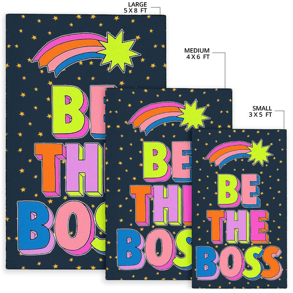 Be The Boss Colorful Star Tiny Patterns Area Rug Home Decor