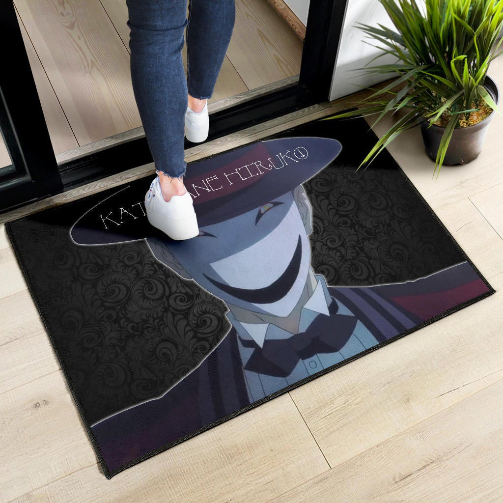 Horror Movie Kagetane Hiruko Scary Smiling Face Door Mat Home Decor