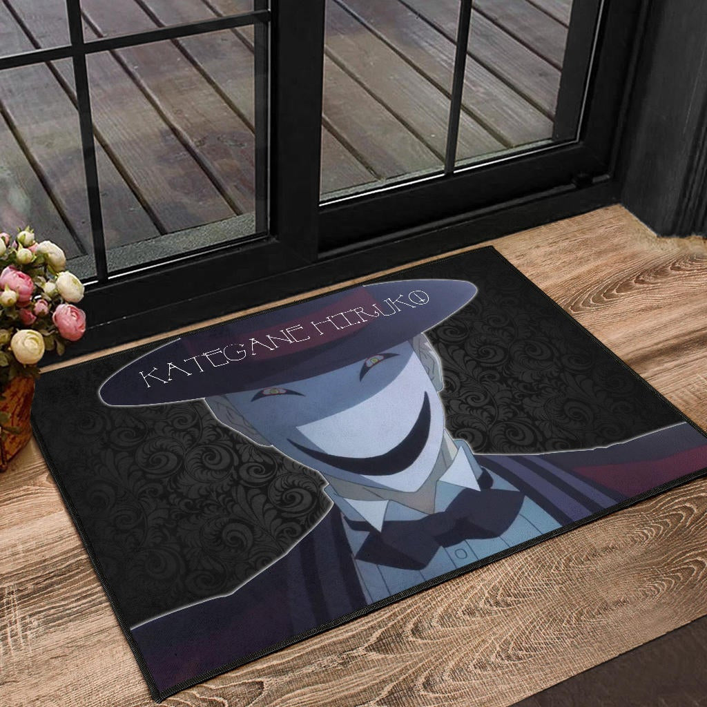 Horror Movie Kagetane Hiruko Scary Smiling Face Door Mat Home Decor