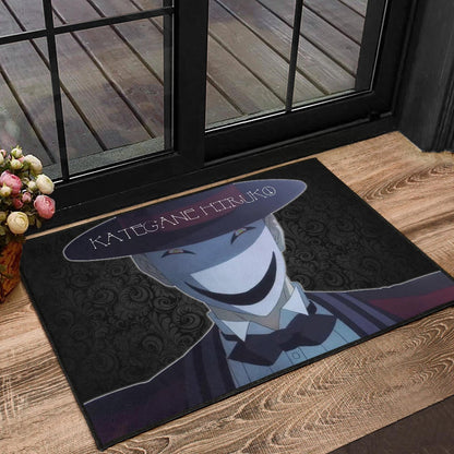 Horror Movie Kagetane Hiruko Scary Smiling Face Door Mat Home Decor