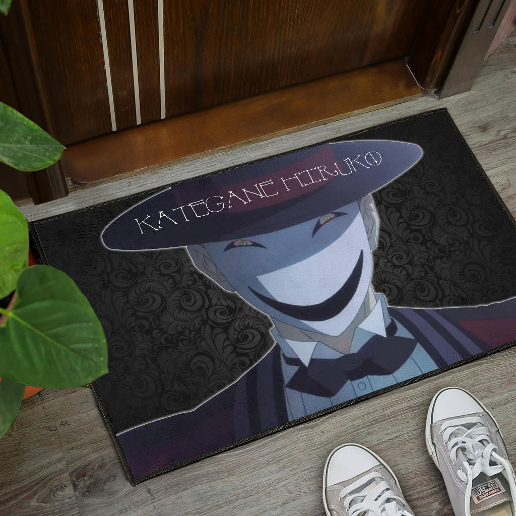 Horror Movie Kagetane Hiruko Scary Smiling Face Door Mat Home Decor