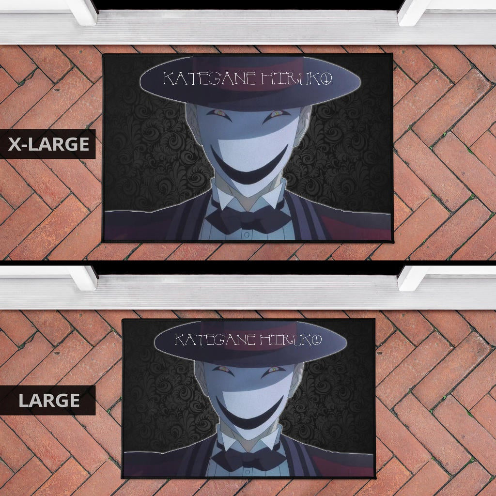 Horror Movie Kagetane Hiruko Scary Smiling Face Door Mat Home Decor