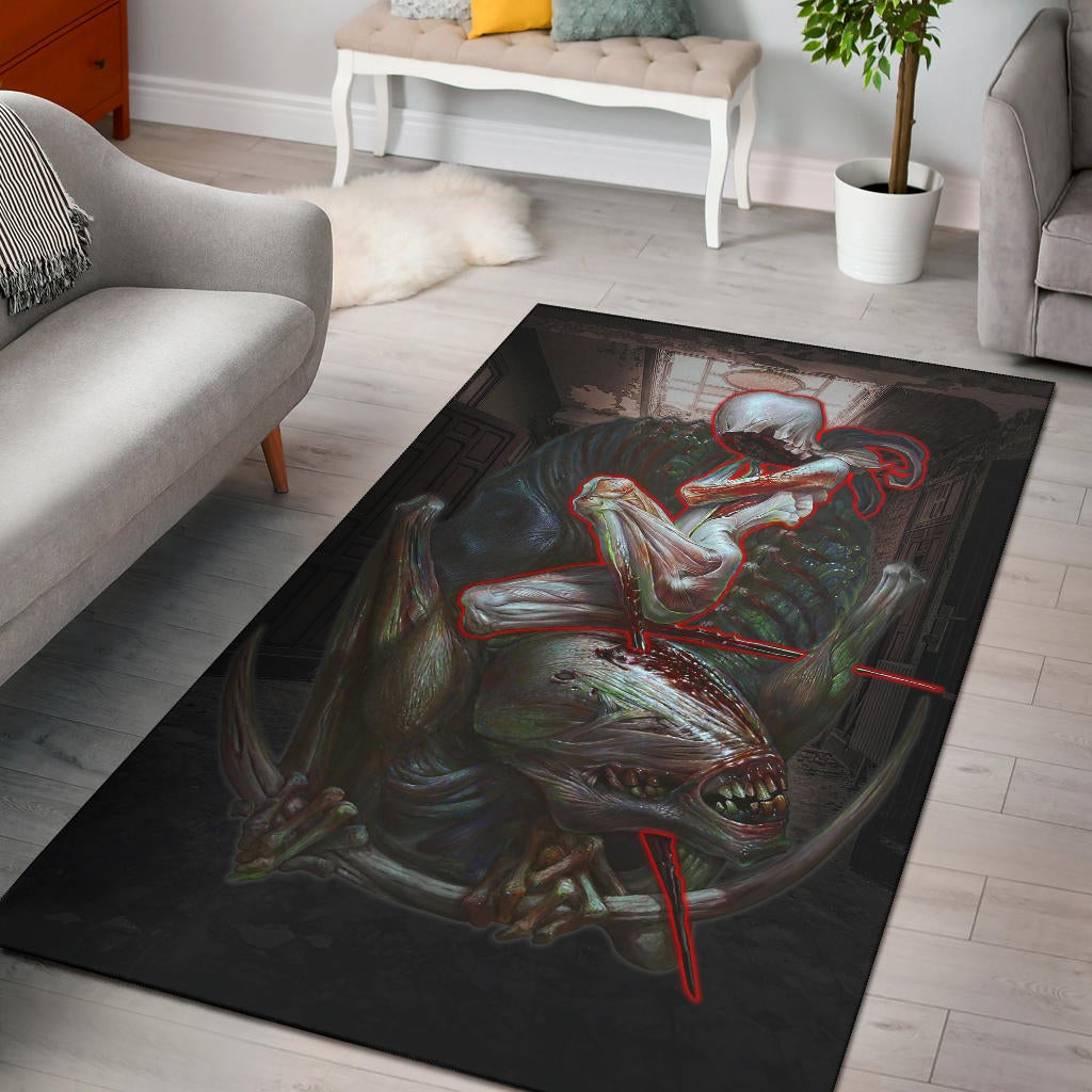Horror Movie The Evil Within Monster Evil Inside Us Area Rug Home Decor