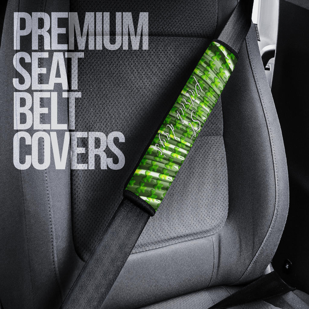 Saint Patrick's Leprechauns Stealing Pot Of Gold Coins Seat Belt Covers