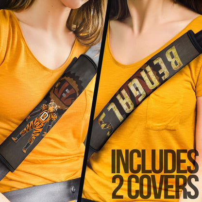 Cincinnati Bengals American Football Bengals Player Wearing Tiger Suit Bengal Head Seat Belt Covers