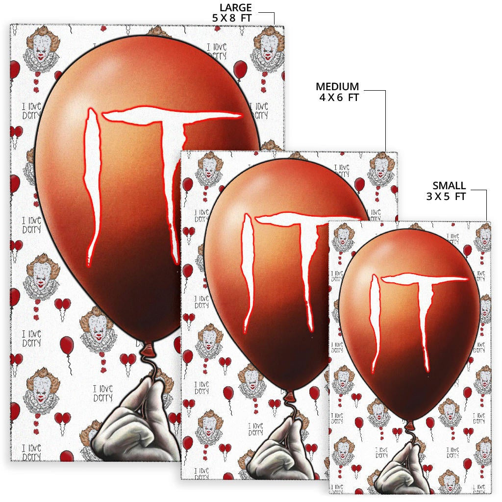 Horror Movie IT Balloon Pennywise Patterns Area Rug Home Decor