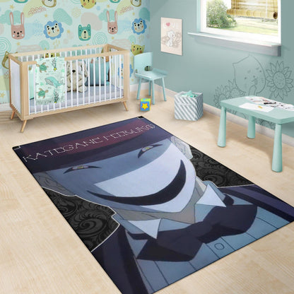Horror Movie Kagetane Hiruko Scary Smiling Face Area Rug Home Decor