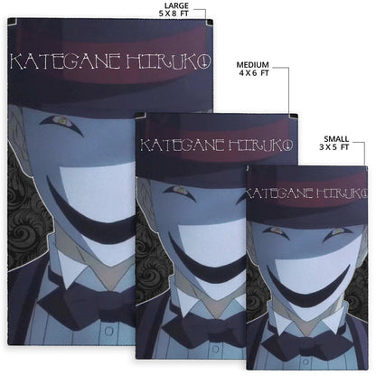 Horror Movie Kagetane Hiruko Scary Smiling Face Area Rug Home Decor