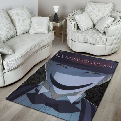 Horror Movie Kagetane Hiruko Scary Smiling Face Area Rug Home Decor