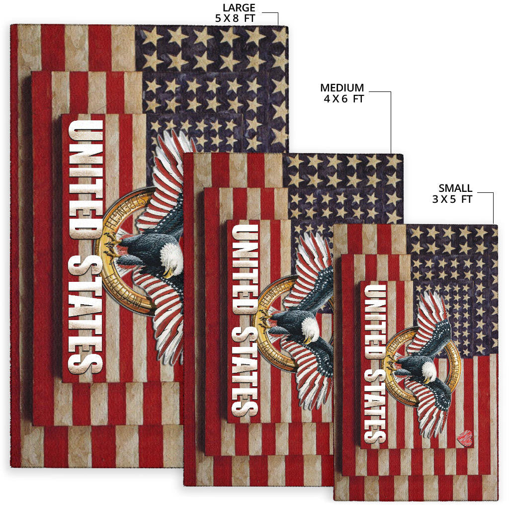 US Independence Day US Army Soldier In Battle Area Rug Home Decor