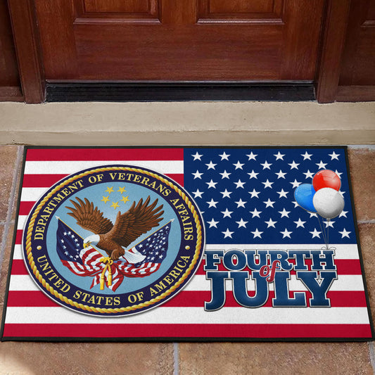 US Independence Day Bald Eagle Veteran Affairs Fourth Of July Door Mat Home Decor