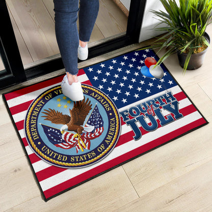 US Independence Day Bald Eagle Veteran Affairs Fourth Of July Door Mat Home Decor