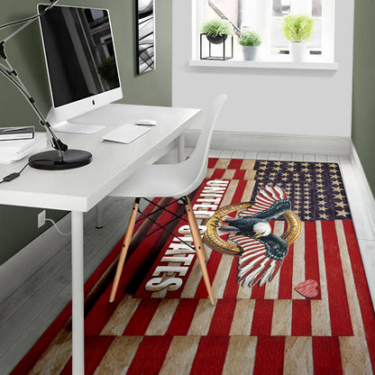 US Independence Day US Army Soldier In Battle Area Rug Home Decor