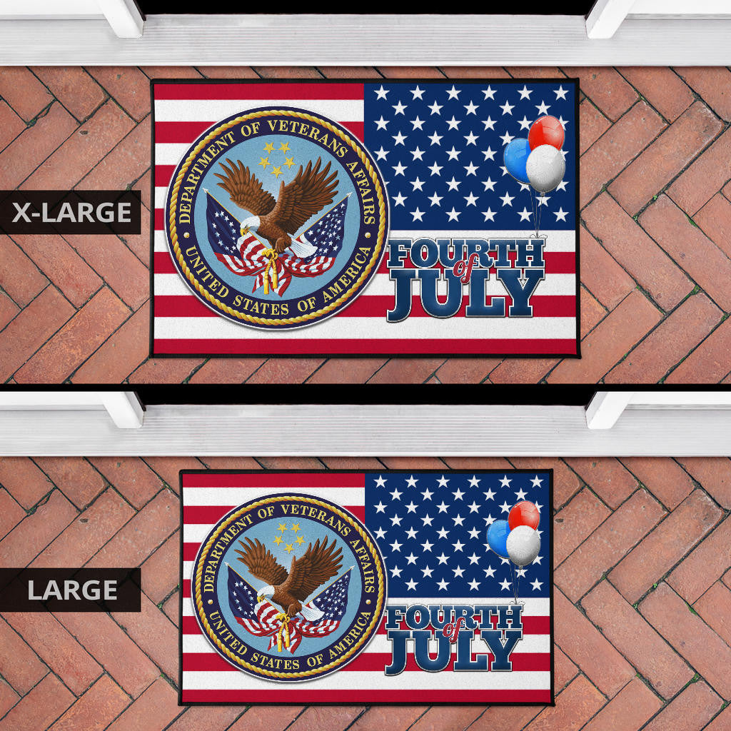 US Independence Day Bald Eagle Veteran Affairs Fourth Of July Door Mat Home Decor