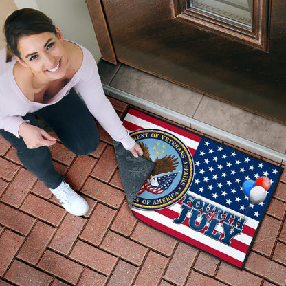 US Independence Day Bald Eagle Veteran Affairs Fourth Of July Door Mat Home Decor
