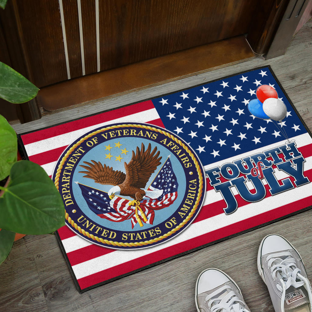 US Independence Day Bald Eagle Veteran Affairs Fourth Of July Door Mat Home Decor