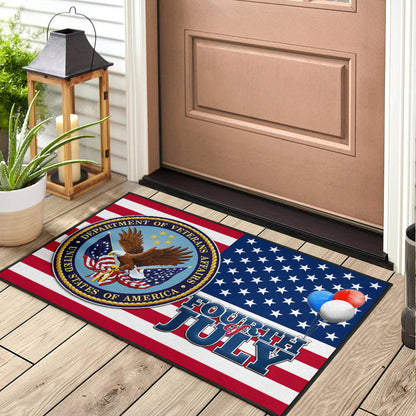 US Independence Day Bald Eagle Veteran Affairs Fourth Of July Door Mat Home Decor