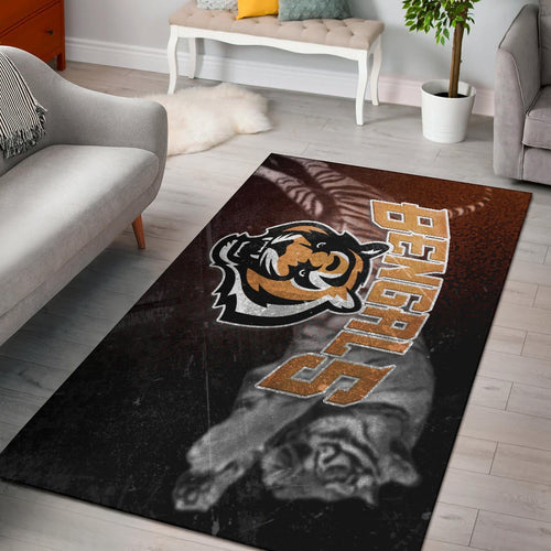 Cincinnati Bengals American Football Bengals Tiger Head Jumping Tiger Underground Area Rug Home Decor