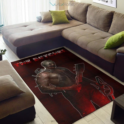 Horror Movie The Metal Butcher Portrait Weapons Area Rug Home Decor