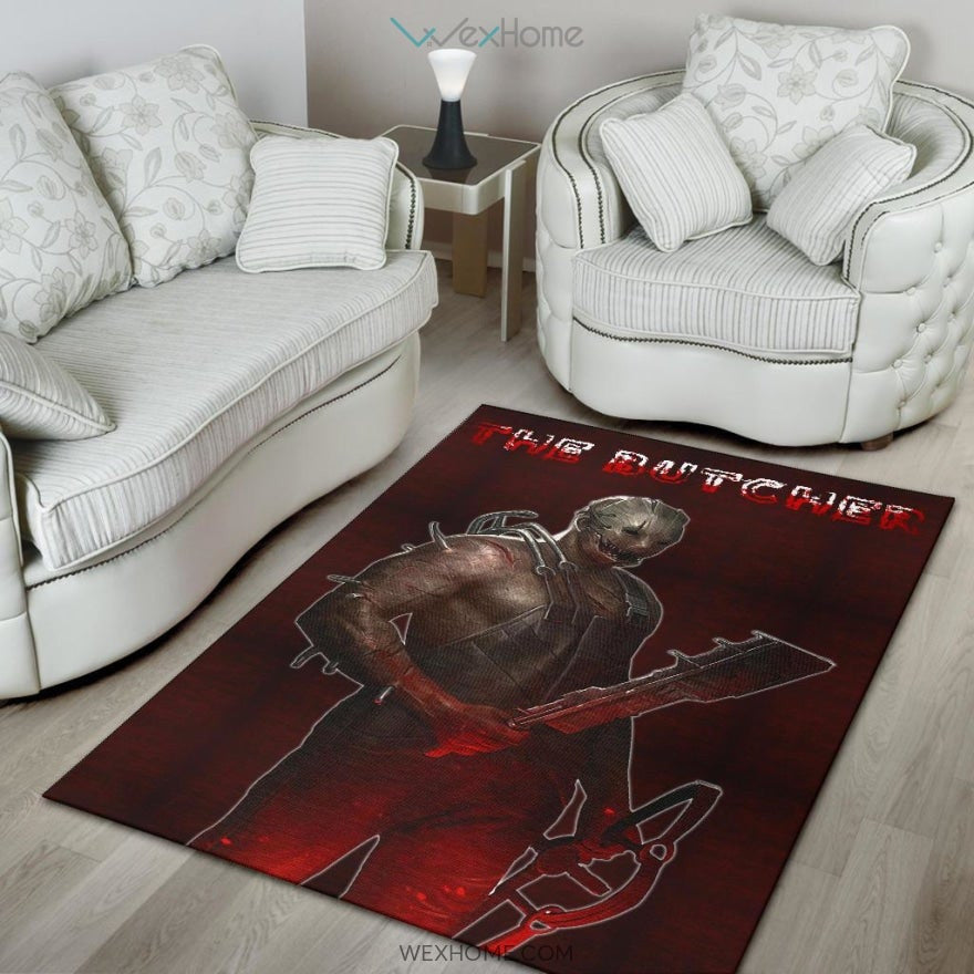 Horror Movie The Metal Butcher Portrait Weapons Area Rug Home Decor