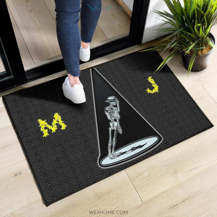 Michael Jackson MJ Skeleton Dancing Door Mat Home Decor