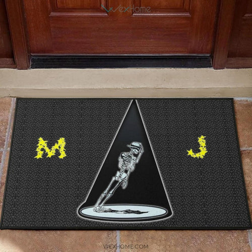 Michael Jackson MJ Skeleton Dancing Door Mat Home Decor