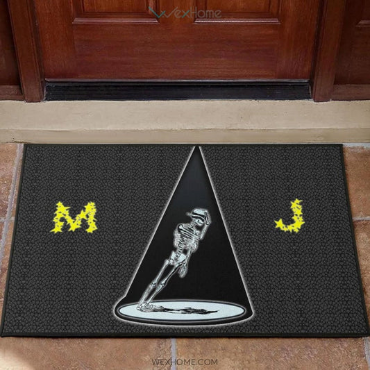 Michael Jackson MJ Skeleton Dancing Door Mat Home Decor