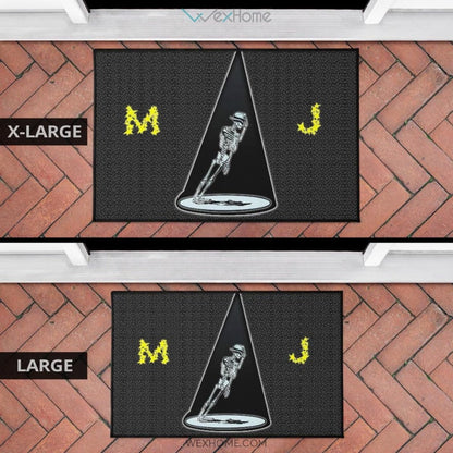 Michael Jackson MJ Skeleton Dancing Door Mat Home Decor