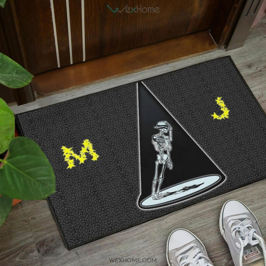 Michael Jackson MJ Skeleton Dancing Door Mat Home Decor