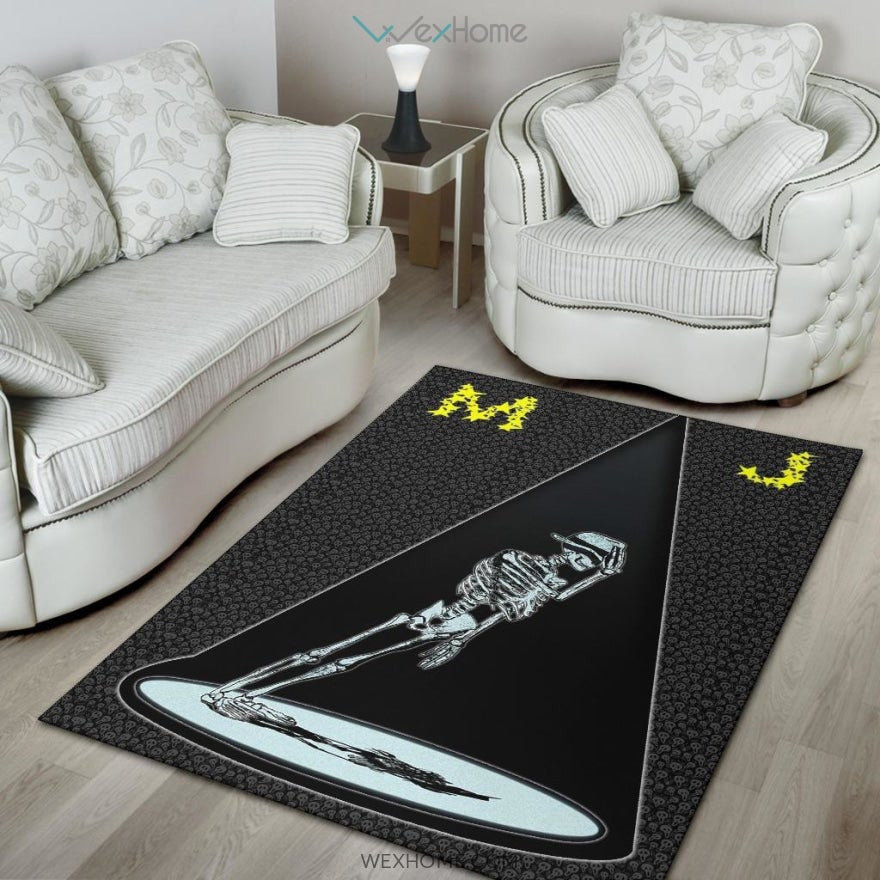 Michael Jackson MJ Skeleton Dancing Area Area Rug Home Decor