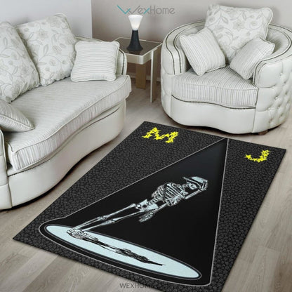 Michael Jackson MJ Skeleton Dancing Area Area Rug Home Decor